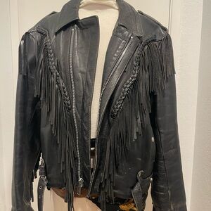 Raj Black Leather Jacket